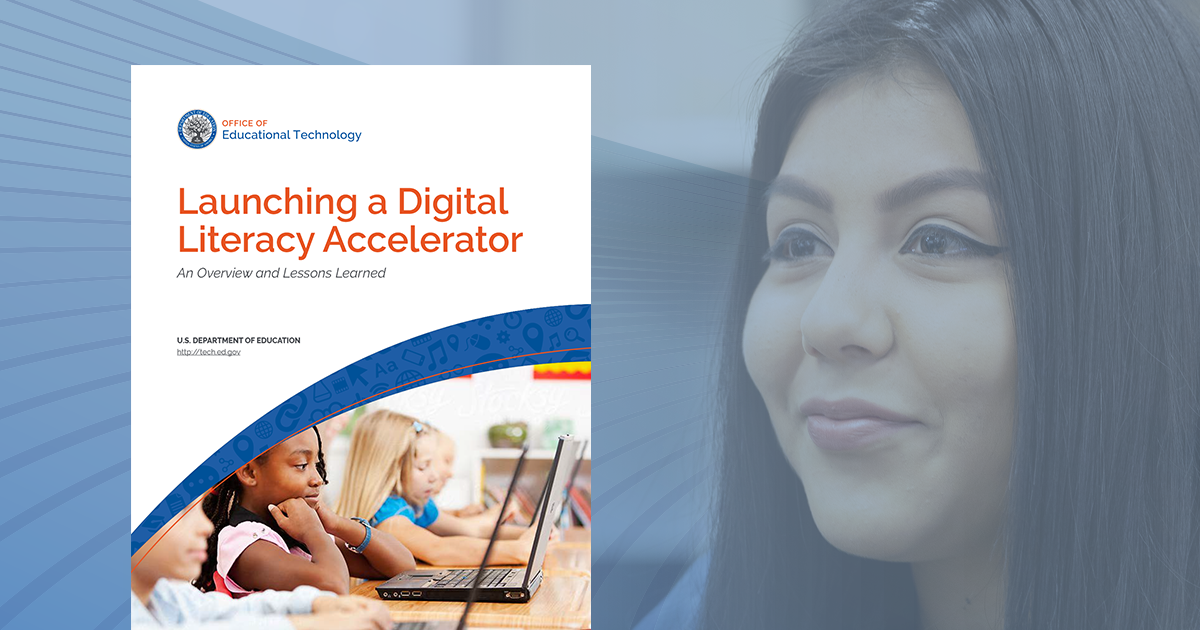 Cover of the publication, Launching a Digital Literacy Accelerator